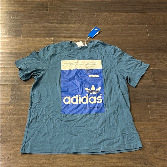 Adidas Pantone Tennis 1974 Sales Program T Shirt blue New Mens Size XL - Picture 1 of 11